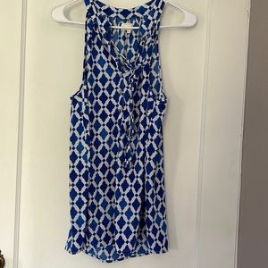 Halter Neck Tie Front Tank Top